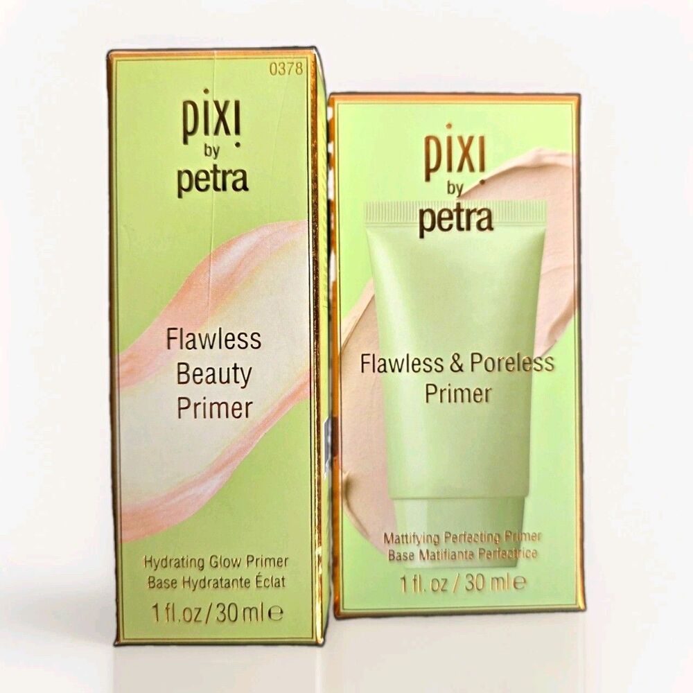 Pixi by Petra Primer Duo - Flawless Beauty & Flawless & Poreless 1 oz / 30ml NIB